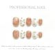 【36】Ice Transparent Milk Coffee Nail Art Shiny Brown Tones & DIY Soft Accessories