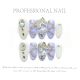 【50】Court Style Nail Kit Shiny Royal Patterns & DIY Luxury Accessories