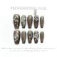 【72】Transparent Black French Nail Art Shiny French Tips & DIY Edgy Accessories