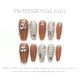 【80】Brown Coffee Full Diamond Nail Art Shiny Brown Tones & DIY Sparkle Accessories