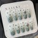 【134】Ice Blue Flame Nail Art Shiny Blue Tones & DIY Bold Accessories