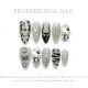 【164】Kuromi Nail Art Shiny Cartoon Patterns & DIY Cute Accessories