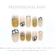 【165】Chrome Hearts Nail Kit Shiny Metal Decor & DIY Edgy Accessories