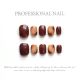 【Multi-Nail Type】Caramel Smudge Nail Art Shiny Brown Tones & DIY Mellow Accessories