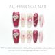 【170】Sugar-Pickled Bayberry Nail Kit Shiny Red Tones & DIY Sweet Accessories