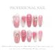 【Multi-Nail Type】Sweet Heart Nail Kit Shiny Heart Patterns & DIY Romantic Accessories