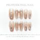 【201】Heart Chain Nail Kit Shiny Heart Patterns & DIY Romantic Accessories
