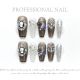 【210】Hepburn Style Nail Kit Shiny Elegant Patterns & DIY Classic Accessories