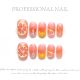【255】Jelly Orange Nail Kit Shiny Orange Tones & DIY Fresh Accessories