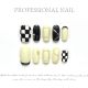【283】Checkerboard Nail Art Shiny Grid Patterns & DIY Classic Accessories