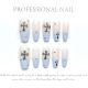 【Multi-Nail Type】Gradient Chrome Hearts Nail Kit Shiny Metal Decor & DIY Dynamic Accessories