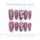 【339】Seal Heart Lock Love Nail Kit Shiny Heart Patterns & DIY Romantic Accessories