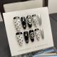 【384】Hepburn Style Nail Art Shiny Elegant Patterns & DIY Classic Accessories