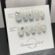 【404】French Grid Nail Art Shiny Grid Patterns & DIY Classic Accessories