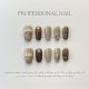【443】Hand-Painted Wool Nail Kit Shiny Textured Patterns & DIY Warm Accessories