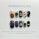 【458】Halloween Hand-Painted Nail Art Shiny Spooky Patterns & DIY Artistic Accessories