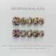【482】Colorful Full Diamond Nail Art Shiny Sparkle Decor & DIY Bold Accessories