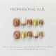 【486】Amber Gold Foil Nail Art Shiny Gold Flakes & DIY Vintage Accessories