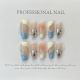 【489】Pure Desire Milk Blue Nail Art Shiny Blue Tones & DIY Soft Accessories