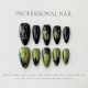 【520】Cool Cat Eye Nail Kit Shiny Cat Eye Polish & DIY Edgy Accessories
