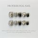 【552】Smudged Gold Foil Nail Art Shiny Gold Flakes & DIY Elegant Accessories