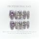 【553】Zixia Fairy Nail Kit Shiny Purple Tones & DIY Romantic Accessories