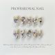 【556】Aurora Star Moon Nail Kit Shiny Celestial Patterns & DIY Fantasy Accessories