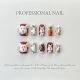 【564】Cartoon Hand-Painted Nail Art Shiny Artistic Patterns & DIY Cute Accessories