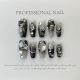 【569】Full Diamond Snowflake Nail Art Shiny Snow Patterns & DIY Sparkle Accessories