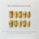 【577】Brown Smudge Nail Set Shiny Brown Tones & DIY Mellow Accessories