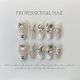 【579】Luxury Chanel Style Nail Art Kit Shiny Tweed Patterns & DIY Premium Accessories