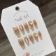 【591】Cream Heart Nail Kit Shiny Heart Patterns & DIY Sweet Accessories