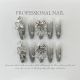 【596】Velvet Butterfly Nail Kit Shiny Wing Patterns & DIY Elegant Accessories