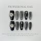 【Multi-Nail Type】Dark Cat Eye Nail Art Shiny Cat Eye Polish & DIY Mysterious Accessories