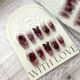 【Multi-Nail Type】Dark Plum Sauce Nail Art Shiny Purple Tones & DIY Mellow Accessories
