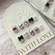 【636】Q Cute Rabbit Nail Kit Shiny Rabbit Patterns & DIY Playful Accessories