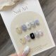 【641】Fresh Cream Nail Kit Shiny Cream Tones & DIY Soft Accessories