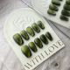 【Multi-Nail Type】Dark Green Cat Eye Nail Kit Shiny Cat Eye Polish & DIY Cool Accessories