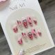 【731】Strawberry Sweetheart Nail Kit Shiny Fruit Patterns & DIY Sweet Accessories