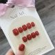 【752】Solid Color Nail Kit Shiny Single Tones & DIY Minimalist Accessories