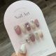 【758】Bean Paste Gradient Nail Art Shiny Red Tones & DIY Soft Accessories