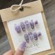 【763】Purple Iris Butterfly Nail Kit Shiny Wing Patterns & DIY Romantic Accessories