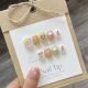 【766】Colored Cartoon Nail Kit Shiny Cartoon Patterns & DIY Cute Accessories