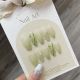 【776】Clear Chant Bamboo Leaf Nail Kit Shiny Bamboo Patterns & DIY Fresh Accessories
