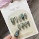 【785】Green Shadow Bamboo Snake Nail Art Shiny Snake Patterns & DIY Fresh Accessories