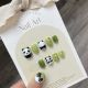 【795】Hand-Painted Panda Nail Art Shiny Panda Patterns & DIY Cute Accessories