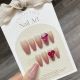 【808】Peach Nude Color Nail Art Shiny Pink Tones & DIY Minimalist Accessories