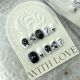 【816】Plush Coal Ball Nail Art Shiny Black Tones & DIY Cute Accessories
