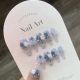 【860】Sea Blue Ice Glassy Nail Art Shiny Blue Tones & DIY Cool Accessories