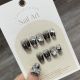 【868】Metal Hot Girl Nail Kit Shiny Metallic Tones & DIY Bold Accessories
